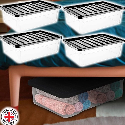 32l underbed storage boxes - 4x,