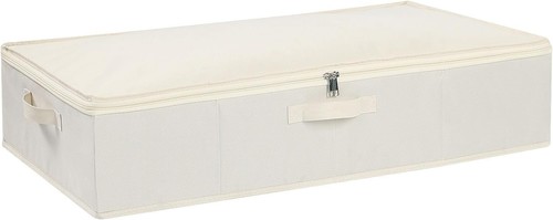 Beige underbed storage - underbed,