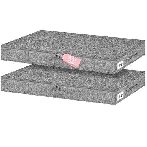 Low profile under bed storage - bed,