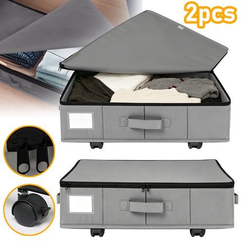 2pcs underbed storage box with - storage,
