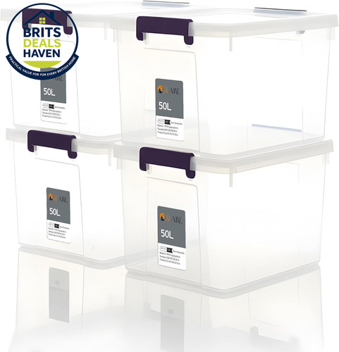 50l underbed storage boxes - 4, x