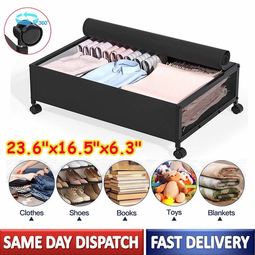 Under bed storage - bed, wheels