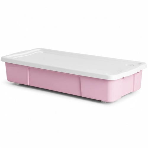 47l pink underbed storage box - pink,