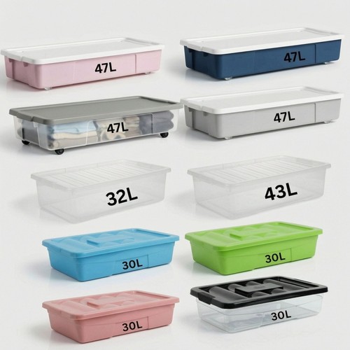 Plastic underbed storage box - plastic,