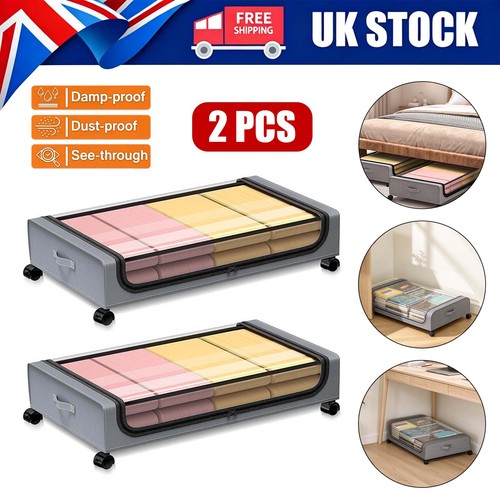 2pcs large underbed storage - large,
