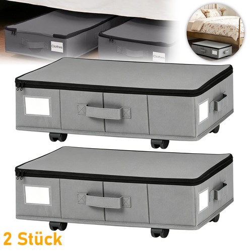 2pcs underbed storage box - storage, on