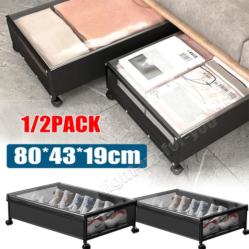 Large underbed storage box - 2x,