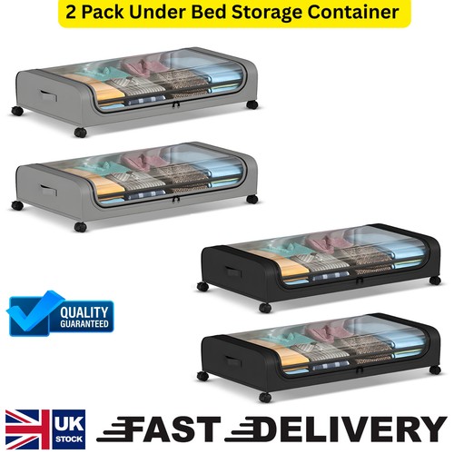 Large underbed storage box - 2x,