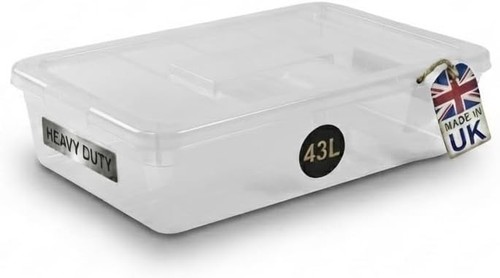 43l clear underbed storage - clear, box