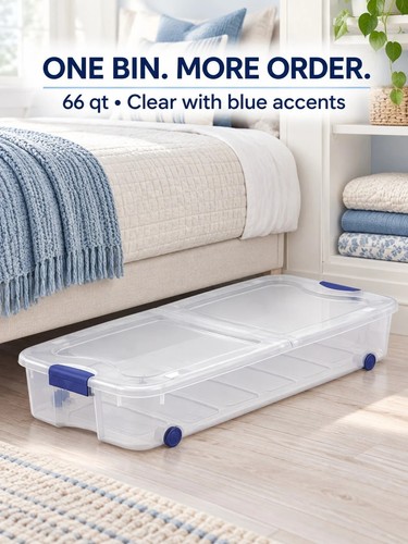 Clear underbed storage - qt,