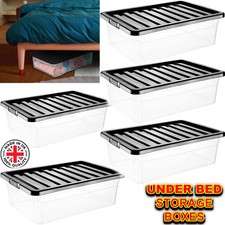 5x 32L Underbed Storage Boxes