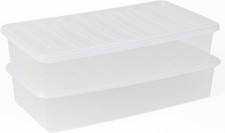 2 x Clear Under Bed Storage