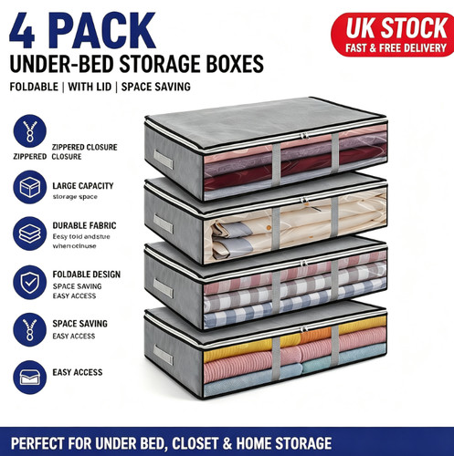 Pack foldable under bed - 4, under-bed
