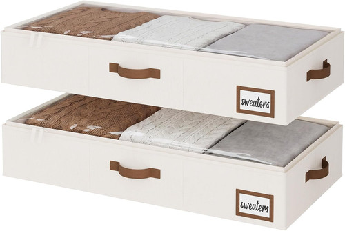 Under bed storage boxes with - storage,