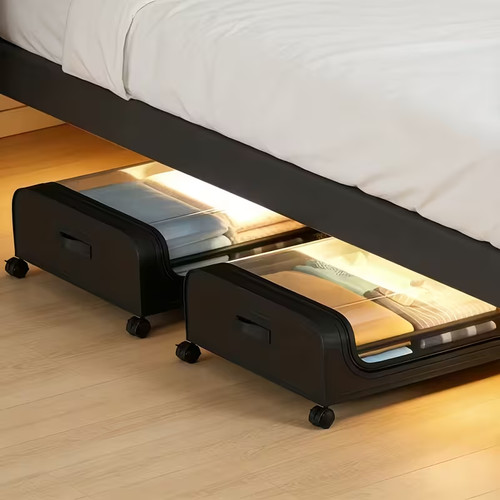Under bed storage with wheels - under,